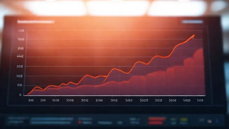 A photorealistic line graph showing a dramatic upward trend in organic traffic and keyword rankings for a fictional e-commerce website over a 6-month period, with clear markers indicating the implementation of new backlink strategies. The background is a clean, modern dashboard, with cinematic lighting and sharp focus on the graph. 8K, professional photography, depth of field.