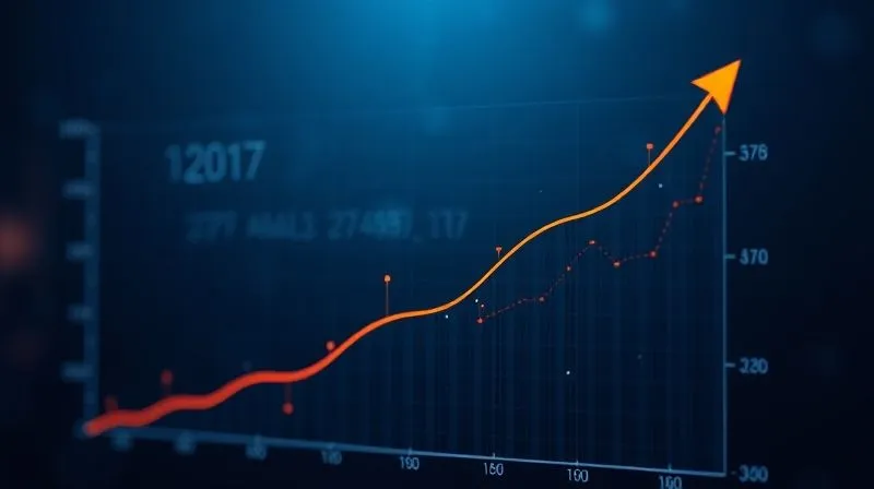 A photorealistic image of a growth curve graph with an upward trajectory, overlaid with subtle, dynamic data points and an arrow indicating continuous improvement. The image conveys progress and sustained success. Professional photography, 8K, cinematic lighting, sharp focus, depth of field.