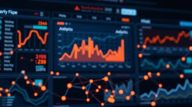 A photorealistic image of data points flowing seamlessly into a GA4 dashboard, represented by glowing lines and nodes, clean and organized, with a clear focus on a central screen displaying real-time analytics. Cinematic lighting, sharp focus, depth of field, 8K hyper-detailed, shot on a high-end DSLR.