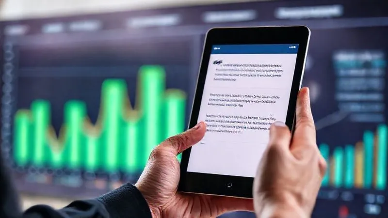 A photorealistic image of a freelancer's hand holding a tablet displaying a positive client testimonial or a completed project summary. In the background, subtly blurred, are digital graphs showing client satisfaction rates and project completion metrics, symbolizing successful project closure and continuous improvement. professional photography, 8K, cinematic lighting, sharp focus, depth of field, shot on a high-end DSLR.
