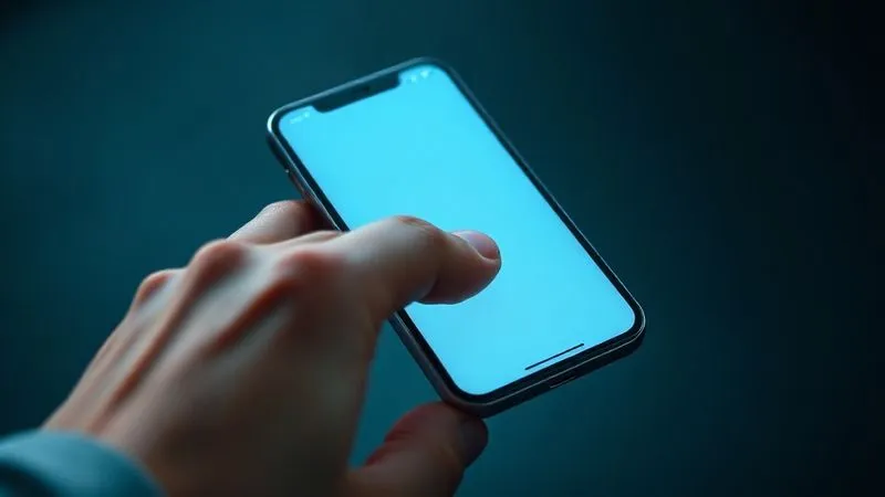 A photorealistic image of a user's finger smoothly interacting with a sleek, minimalist app interface on a smartphone, showing clear navigation and intuitive design. Cinematic lighting emphasizes the vibrant screen. 8K hyper-detailed, professional photography, shot on a high-end DSLR.