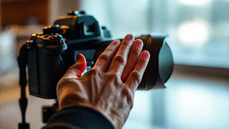 A photorealistic, professional photography shot on a high-end DSLR of a welcoming digital interface with a clear, step-by-step onboarding guide. Cinematic lighting highlights a user's hand interacting with a glowing button, sharp focus on the screen, depth of field blurring a soft background. 8K hyper-detailed.