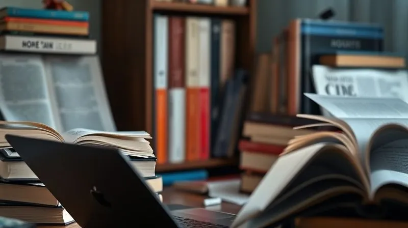 A photorealistic image of a freelancer intensely focused on a laptop screen, surrounded by books and online course materials, symbolizing continuous learning and skill acquisition. Cinematic lighting, sharp focus on the face and screen, 8K hyper-detailed.