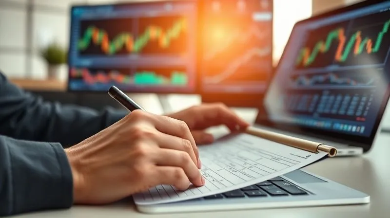 A photorealistic image of a person meticulously filling out a digital tax form or compliance document on a tablet or laptop, with various cryptocurrency charts subtly visible in the background on another screen. The focus is on the detailed input fields of the form, suggesting precision and adherence to regulations. The setting is a clean, modern office, emphasizing professional responsibility and digital compliance, 8K, cinematic lighting, sharp focus, depth of field, shot on a high-end DSLR.