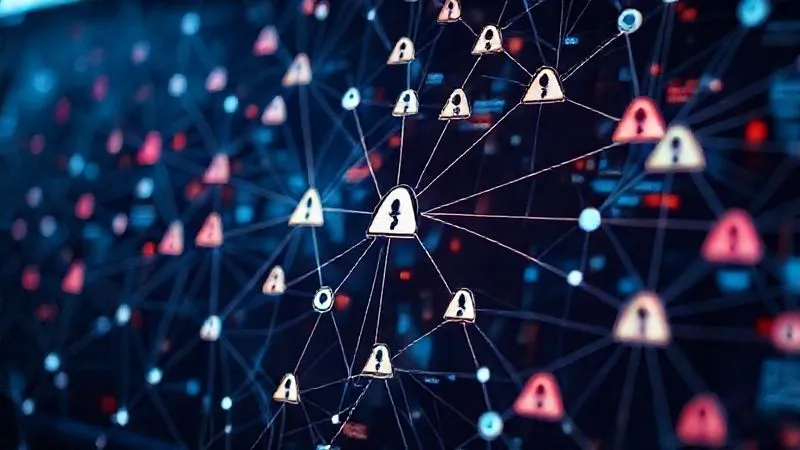 A complex network diagram with broken links and error symbols, highlighting critical points of failure, photorealistic, professional photography, 8K, cinematic lighting, sharp focus, depth of field, shot on a high-end DSLR.