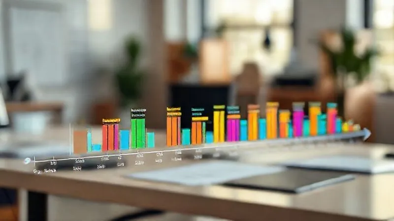 A photorealistic visualization of a digital timeline with various project tasks, each represented by a colorful bar, clearly showing allocated time and potential overlaps, set against a backdrop of a calm, focused workspace. Cinematic lighting, sharp focus on the timeline, depth of field blurring the background, 8K hyper-detailed, professional photography, shot on a high-end DSLR.