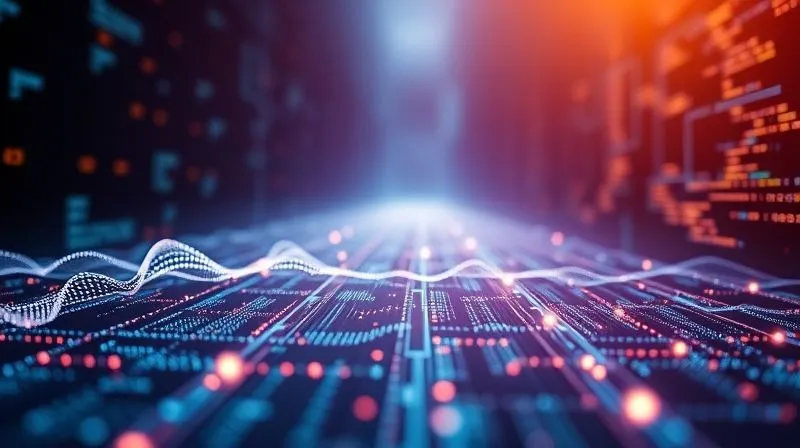 A photorealistic image of complex data streams flowing between two distinct digital platforms, represented by glowing abstract shapes. Lines of code and binary numbers are visible, symbolizing the technical migration. Cinematic lighting, sharp focus on the data flow, depth of field blurring the background, 8K hyper-detailed, professional photography, shot on a high-end DSLR.