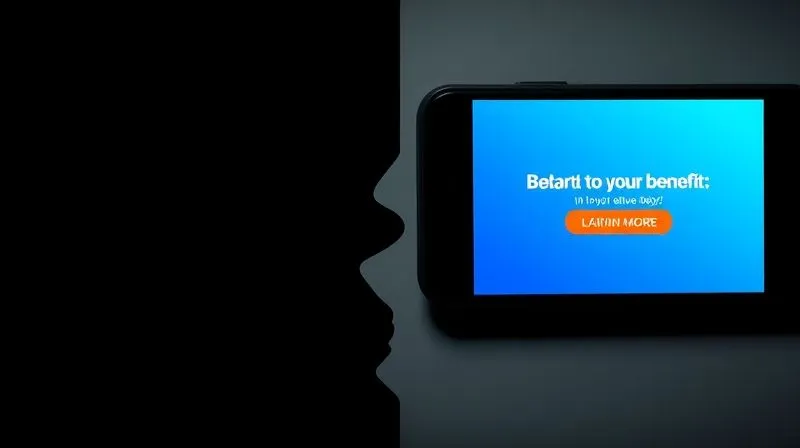 A photorealistic split image: on one side, a dull, generic ad creative with complex text; on the other side, a vibrant, minimalist ad creative with a clear benefit-driven headline and an action button, both displayed on a smartphone screen. Professional photography, 8K, cinematic lighting, sharp focus, depth of field, shot on a high-end DSLR.