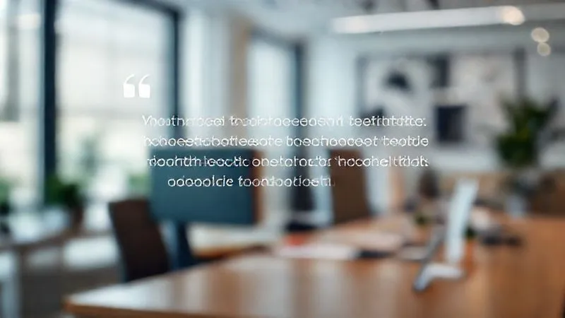 A photorealistic image of a client's testimonial displayed prominently on a sleek, modern website layout, with a sharp focus on the positive feedback and a blurred background of a professional workspace. Cinematic lighting, 8K hyper-detailed, professional photography, shot on a high-end DSLR.