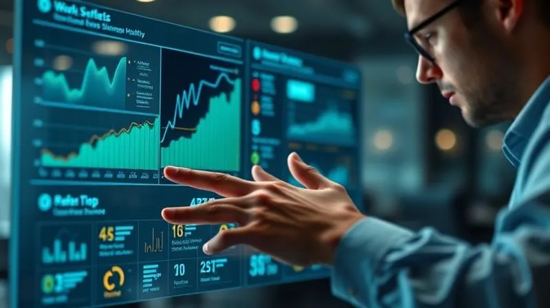 A photorealistic image of a person's hands expertly navigating a dashboard on a transparent screen, displaying charts and data points related to website indexing and sitemap health. The screen glows with digital information, reflecting on their focused face. Cinematic lighting, sharp focus on the hands and screen, depth of field blurring a modern office background. Shot on a high-end DSLR, 8K hyper-detailed, conveying control and analysis.