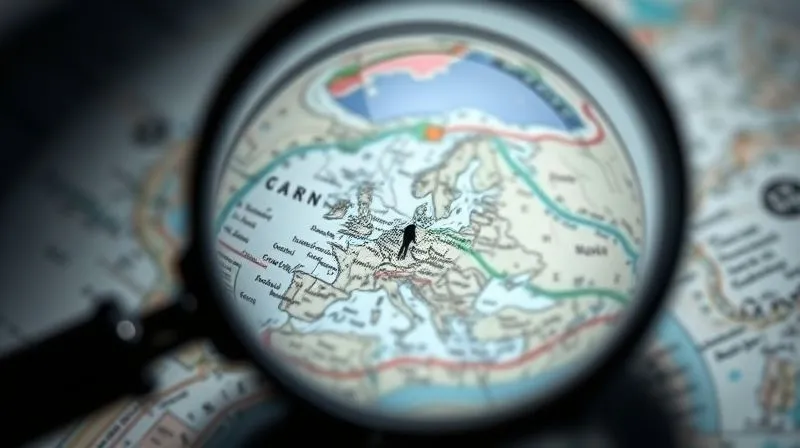 A photorealistic close-up of a magnifying glass focusing on a tiny, intricate detail of a larger, blurry map, symbolizing extreme niche identification. Cinematic lighting, sharp focus on the magnified area, depth of field blurring the map. 8K hyper-detailed, professional photography, shot on a high-end DSLR.