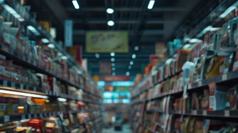 A photorealistic image of a single, generic product standing out dimly on a crowded digital marketplace shelf, surrounded by countless similar items, cinematic lighting, sharp focus, 8K hyper-detailed.