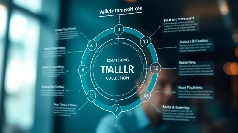 Photorealistic, professional photography, 8K, cinematic lighting, sharp focus, depth of field, shot on a high-end DSLR. A visually compelling infographic or diagram showing a complex problem being simplified into a clear, elegant solution, using abstract shapes and professional typography, representing a powerful value proposition. The lighting is bright and optimistic.