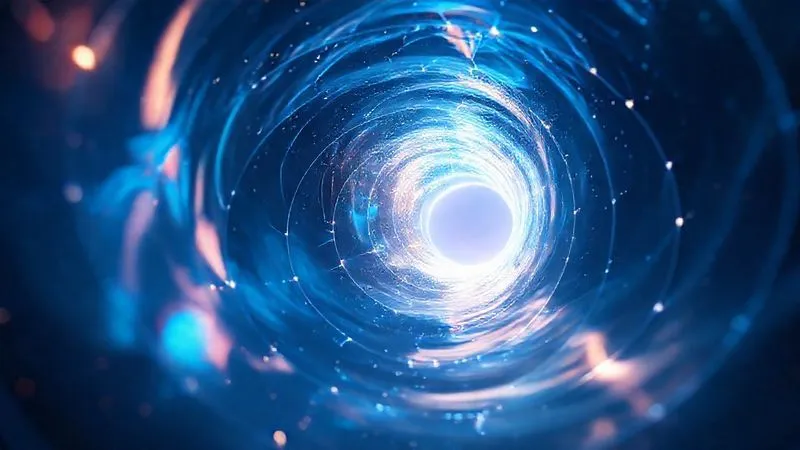 A photorealistic conceptual image of a glowing, intricate sales funnel, with light flowing smoothly from a wide top down to a narrow, brightly lit exit. The funnel is made of translucent, interconnected segments, symbolizing stages of customer journey. Cinematic lighting, sharp focus, depth of field, 8K hyper-detailed, professional photography.